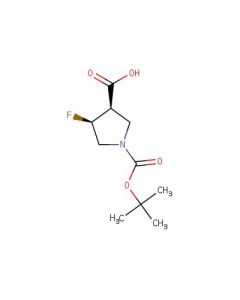 Astatech CIS-1-(TERT-BUTOXYCARBONYL)-4-FLUOROPYRROLIDINE-3-CARBOXYLIC ACID; 0.1G; Purity 95%; MDL-MFCD23703411
